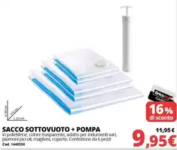 Brico Io Sacco sottovuoto + pompa offerta