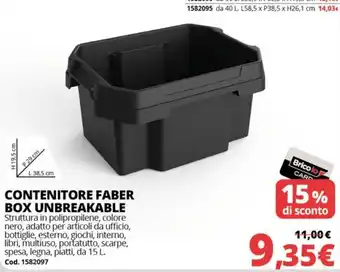 Contenitore Faber Box Unbreakable