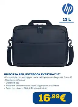 Euronics HP Borsa per notebook everyday 16" offerta