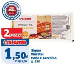 Sigma Sigma Wurstel Pollo E Tacchino offerta