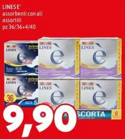 MEGA Lines e' assorbenti con ali offerta