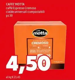 MEGA Caffè Motta caffè Espresso Cremoso offerta