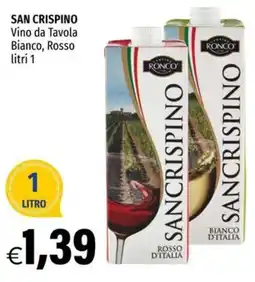 Hurrà San Crispino Vino da Tavola offerta