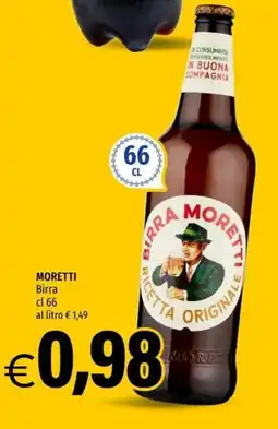 Hurrà Birra Moretti offerta