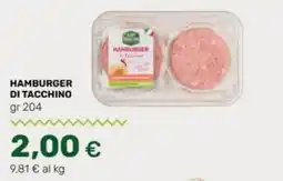 Tigre Hamburger di tacchino offerta
