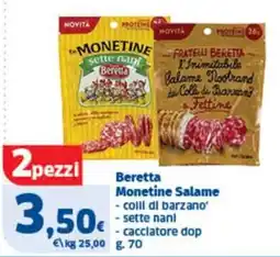 Sigma Beretta Monetine Salame offerta