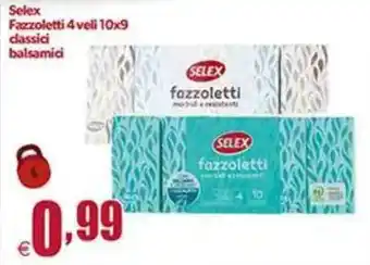 Selex Fazzoletti 4 veli 10x9 classici balsamici