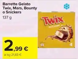 Carrefour Iper Barrette Gelato Twix offerta