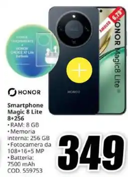 MediaWorld Honor Smartphone Magic 8 Lite offerta