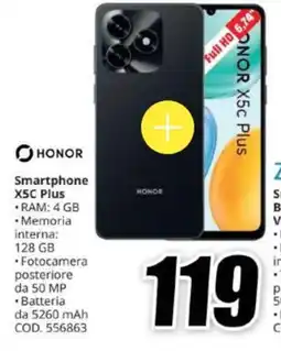 MediaWorld Honor Smartphone X5C Plus offerta