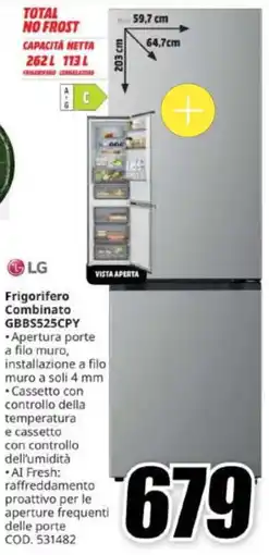 MediaWorld Frigorifero Combinato LG offerta