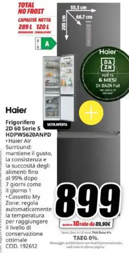 MediaWorld Frigorifero 2D 60 Serie 5 Haier offerta