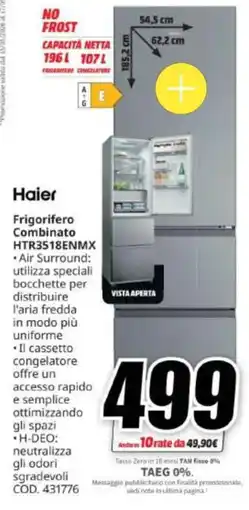 MediaWorld Frigorifero Combinato Haier offerta