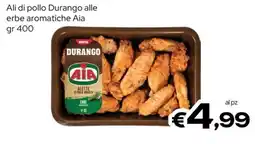 MAX Supermercati Ali di pollo Durango alle erbe aromatiche Aia offerta