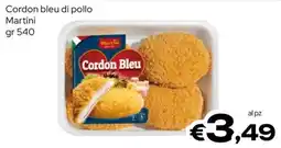 MAX Supermercati Cordon Bleu di pollo Martini offerta