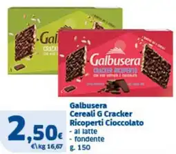 Sigma Galbusera Cereali G Cracker Ricoperti Cioccolato offerta