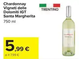 Carrefour Iper Chardonnay Vigneti delle Dolomiti IGT Santa Margherita offerta