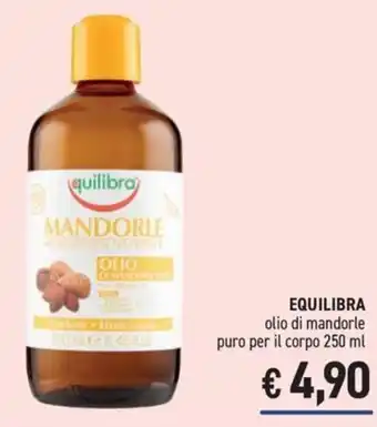 Equilibra olio di mandorle puro per il corpo