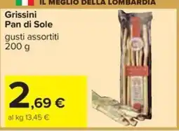 Carrefour Iper Grissini Pan di Sole offerta