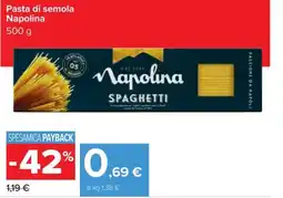 Carrefour Iper Pasta di semola Napolina offerta