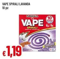 Famila Superstore Fumakilla Vape Spirali Lavanda offerta