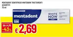 Famila Superstore Mentadent dentifricio Whitelow trattamenti assortiti offerta