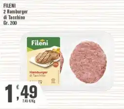 Conté Supermercati Fileni Hamburger di Tacchino offerta