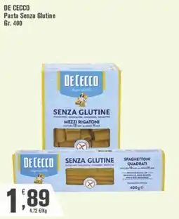Conté Supermercati De Cecco Pasta Senza Glutine offerta
