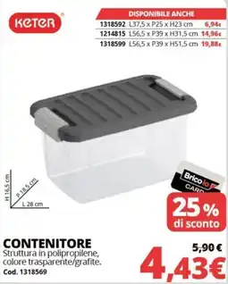 Brico Io Keter contenitore offerta