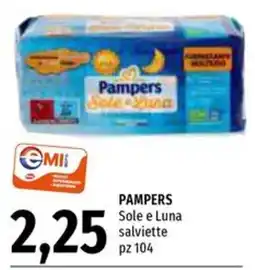Emi Supermercati Pampers Sole e Luna salviette offerta