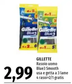 Emi Supermercati Gillette Rasoio uomo Blue3 Smooth offerta