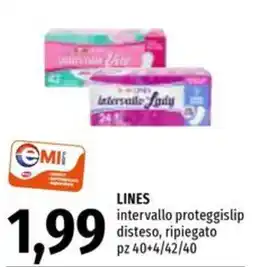 Emi Supermercati Lines intervallo proteggislip offerta