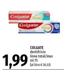 Emi Supermercati Colgate dentifricio linea total/max offerta