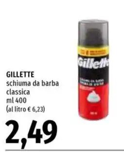 Emi Supermercati Gillette schiuma da barba classica offerta