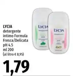 Emi Supermercati Lycia detergente intimo Formula Fresca/Delicata offerta