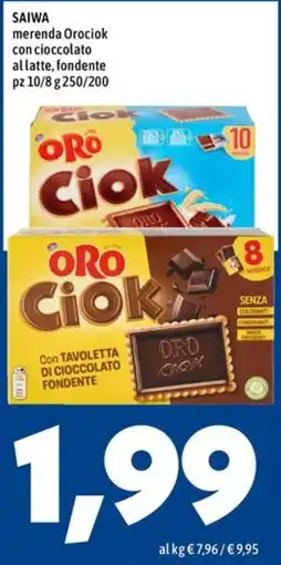 MEGA merenda Orociok con cioccolato al latte, fondente offerta