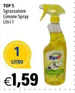 Hurrà Top 5 sgrassatore limone spray offerta