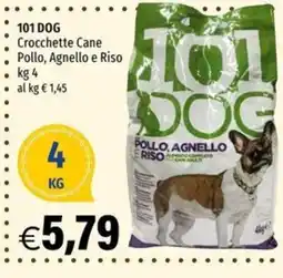 Hurrà 101 DOG Crocchette Cane Pollo, Agnello e Riso offerta