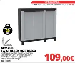 Brico Io Armadio Twist Black 102B Basso offerta