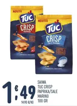 Gruppo Pascar Saiwa Tuc Crisp Paprika/Sale Marino offerta