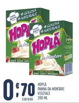 Gruppo Pascar Hoplà panna da montare vegetale offerta
