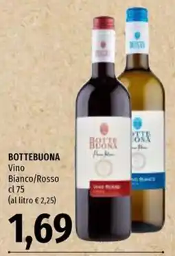 Emi Supermercati Bottebuona Vino Bianco/Rosso offerta