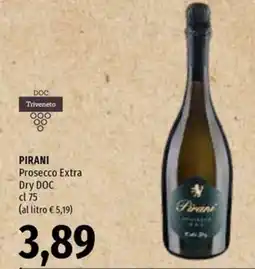 Emi Supermercati Pirani Prosecco Extra Dry DOC offerta