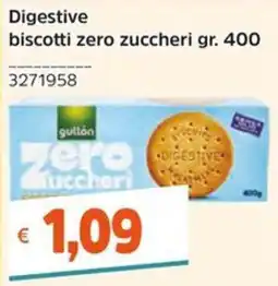 Stop&Shop Digestive biscotti zero zuccheri gullón offerta