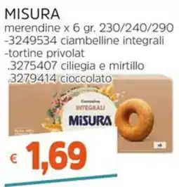 Stop&Shop Ciambelline integrali Misura offerta