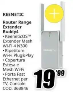 MediaWorld Keenetic Router Range Extender Buddy4 offerta