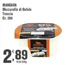 Conté Supermercati Mandara Mozzarella di Bufala Treccia offerta