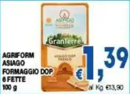 DEM Agriform Asiago formaggio dop offerta