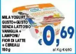 DEM Mila yogurt gusto+gusto senza lattosio offerta