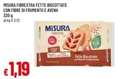 Famila Superstore Misura fibrextra fette biscottate con fibre di frumento e avena offerta